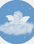 Celestial Starlight Blue Angel Bread and Butter Plates - 50 Pack