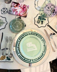 Ty Haney's Horse Gal Mint Jasperware Dessert Paper Plate - 8 pack