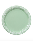 The Ema Burgic @tenniswithema Mint Jasperware Dinner Paper Plate - 8 pack