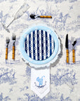 Anchor Away Stripes Dessert Plates - 8 Pack