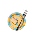 Mini Hors D'oeuvre Dutch Blue and Golden Josephine Pineapple Paper Plate