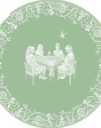 Emily Hall's OK Let's Mahj Mint Jasperware Dessert Paper Plate - 8 pack