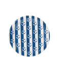 Navy Anchor Away Stripes Dessert Paper Plates - 8 Pack