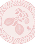 Sweet Pink Josephine Margarita Dinner Paper Plates - 8 pack