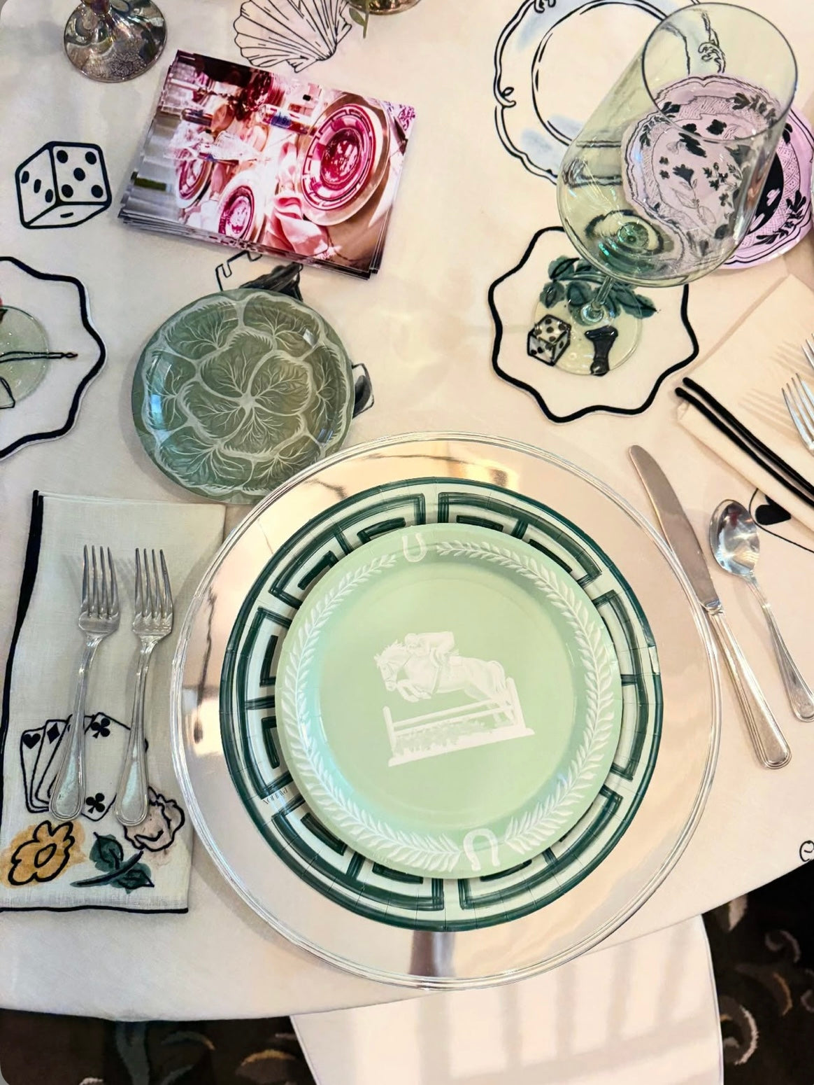 Ty Haney's Horse Gal Jasperware Dessert Paper Plate - 8 pack