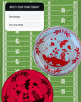 Annie's Athens Bulldog Red and Black Dessert Collegiate Paper Plates - 8 Pack