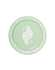Gwendolyn's G. McGee Queen of Hearts Dessert Mint Jasperware Paper Plate - 8 pack