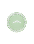 Mini Oset Babür-Winter's Curated Wines Mini Bread & Butter Mint Jasperware Paper Plate  - 50 pack