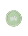 Mini Emily Hall's OK Let's Mahj Mint Jasperware Dessert Paper Plate - 50 pack