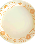 Butter and Golden Daisy Josephine Dinner Plates - 8 pack