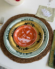 Margretta's Nashville Gentleman Golden Dessert Paper Plates - 8 Pack