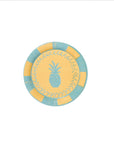 Mini Hors D'oeuvre Dutch Blue and Golden Josephine Pineapple Paper Plate