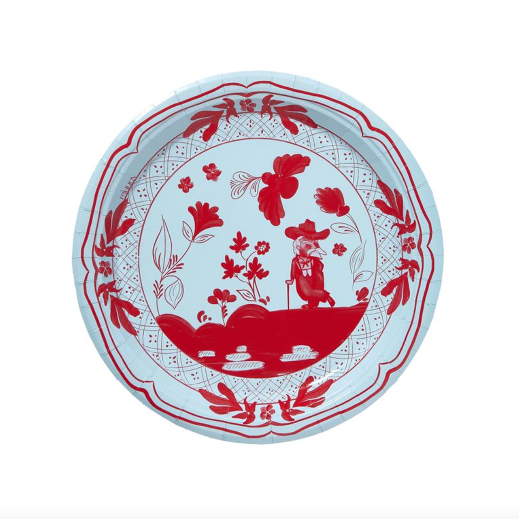 AE's Oxford Wild Man Blue and Red Dinner Collegiate Paper Plates