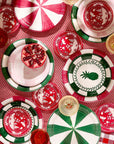 Cherry Positano Stripe Dinner Plate - Pack of 8
