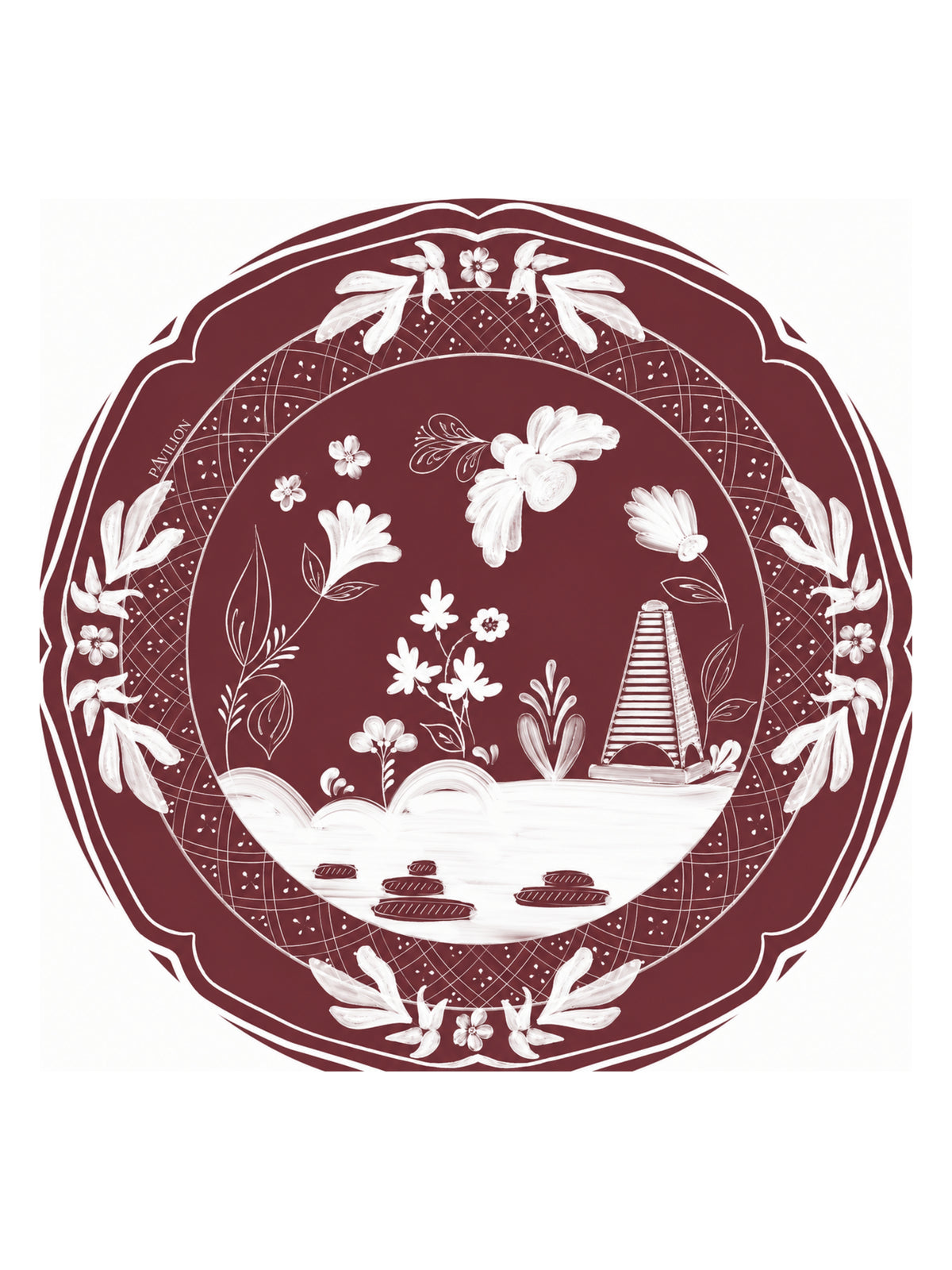 Mocha Beachside Dessert Paper Plate - 8 pack