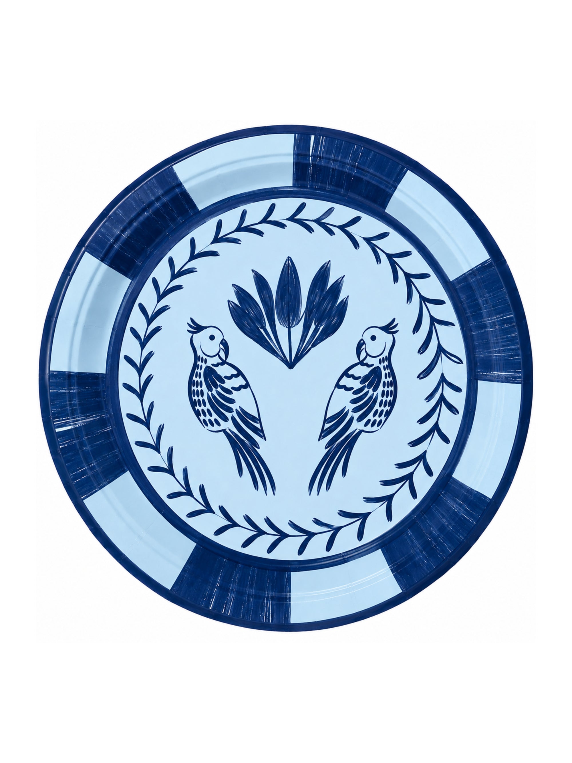 Josephine Lovebirds Navy Dessert Paper Plates - 8 pack