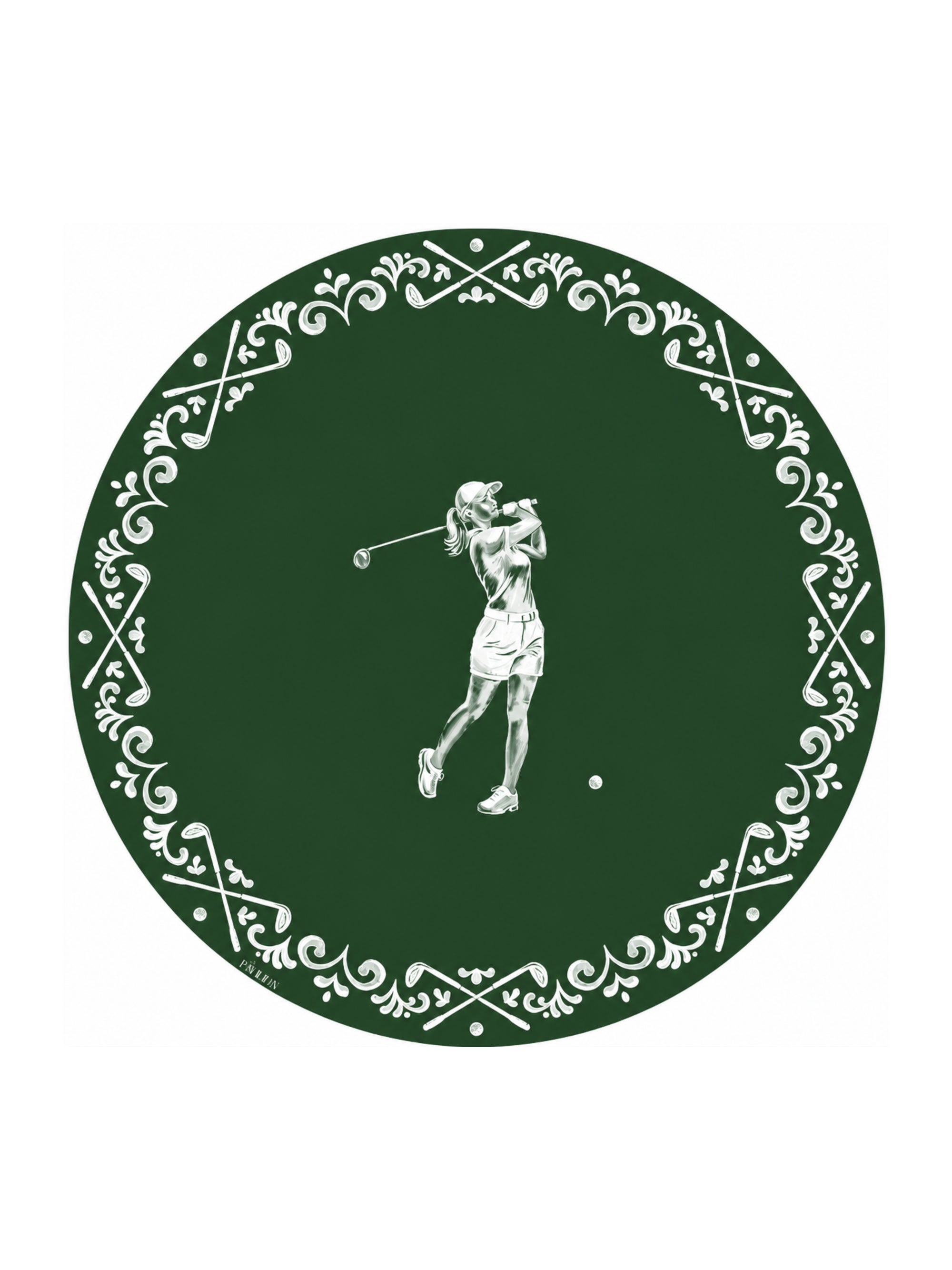 Forest Golf Dessert Jasperware Paper Plate - 8 pack