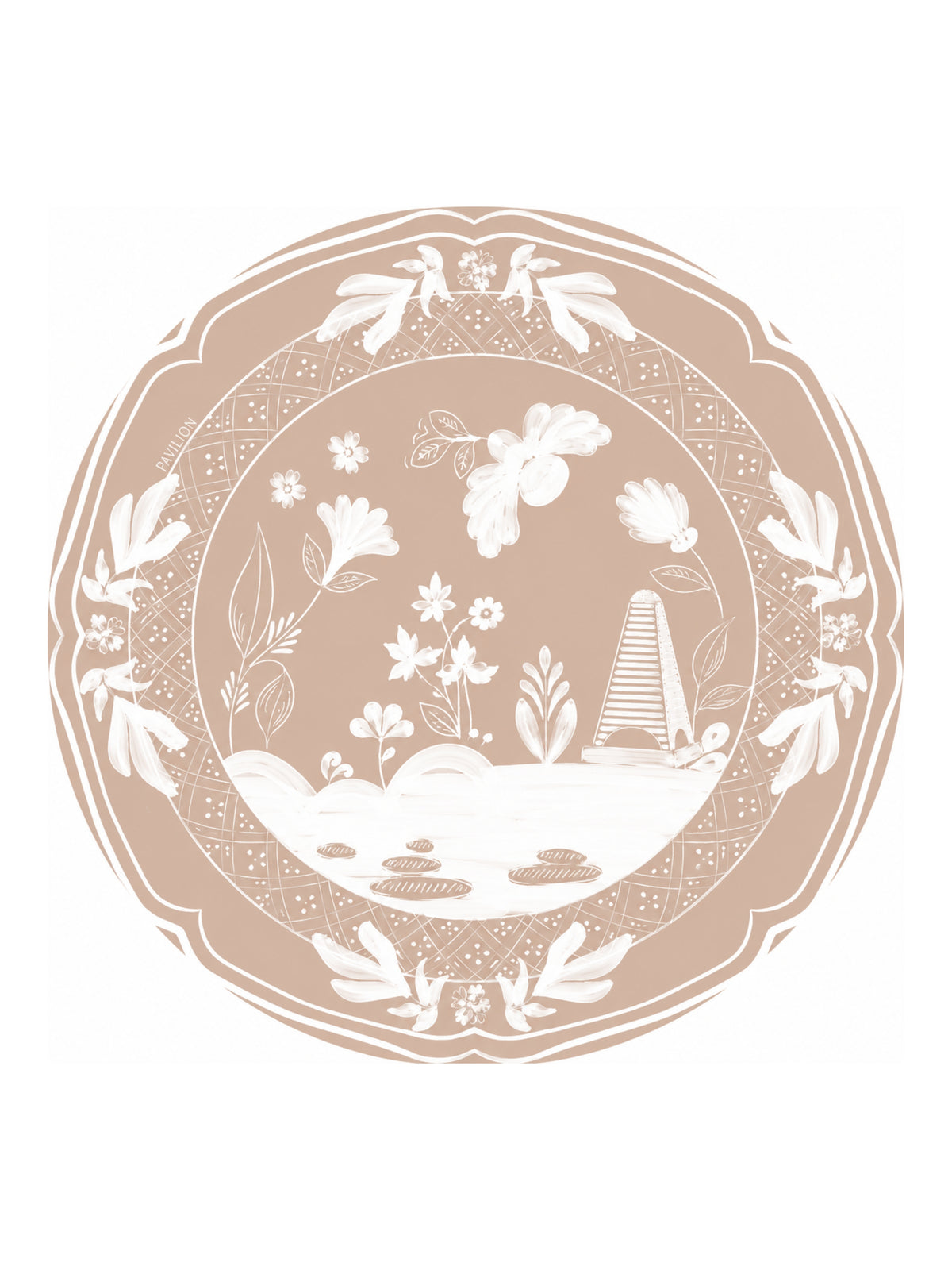 Sand Beachside Dinner Paper Plate - 8 pack