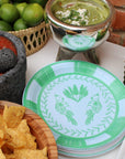 Lovebirds Josephine Salad and Dessert Plates - 8 per pack in Sky & Lima